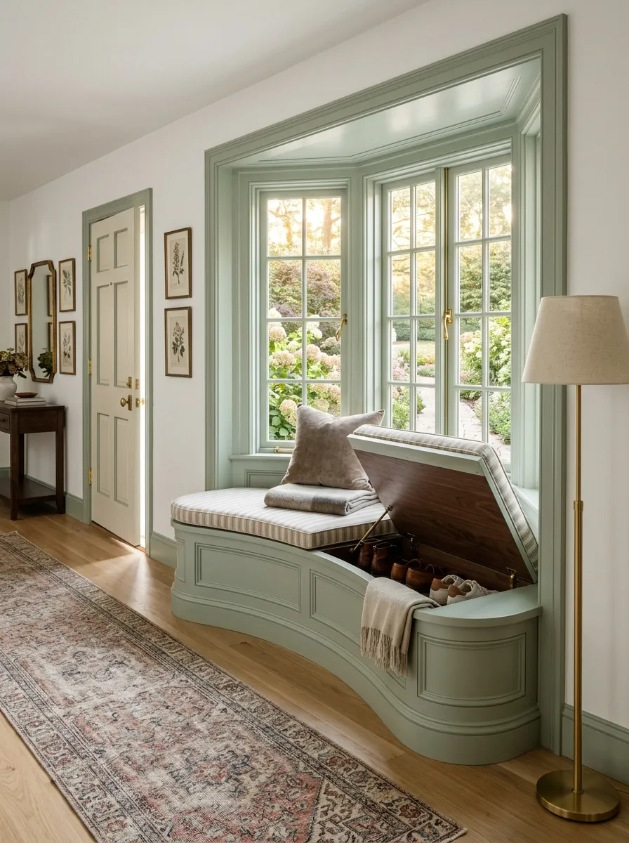 Built-In Window Seat With Storage