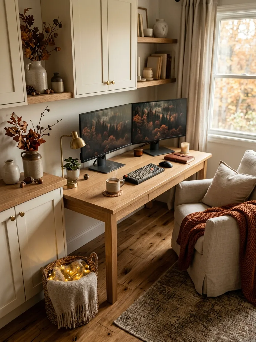Change your dual monitors to a moody autumn palette