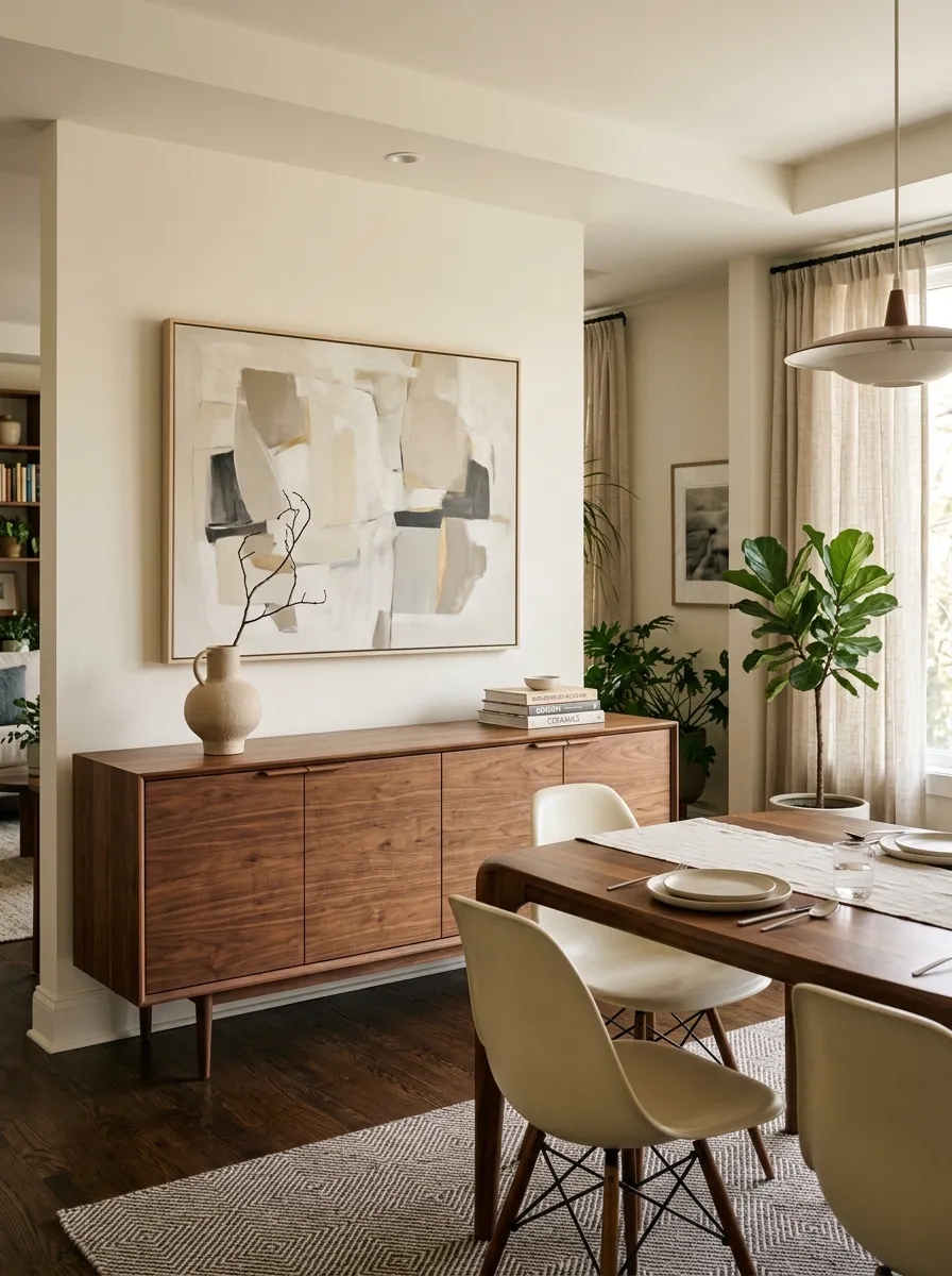 Choose a Credenza With Long Horizontal Lines