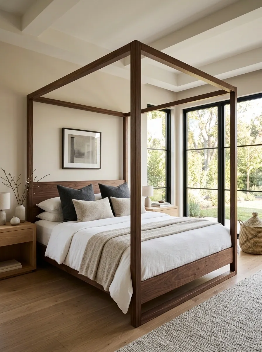 Choose a Four-Poster Shape for a More Architectural Feel