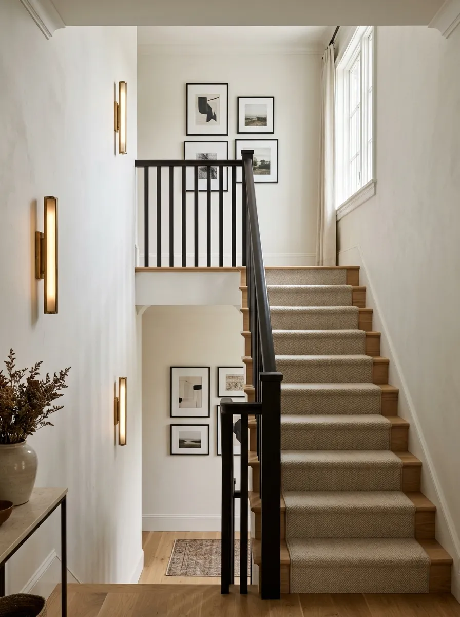 Choose a Handrail Color That Breaks From the Walls