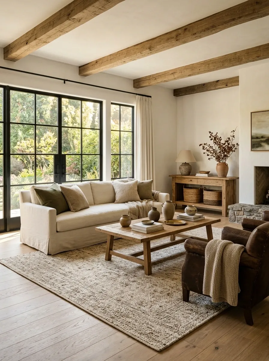 Choose a Rug With a Quiet Pattern and Natural Feel