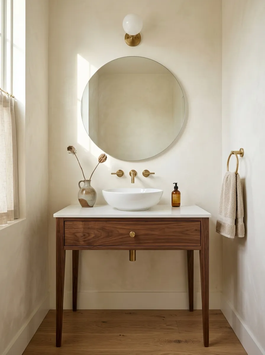 Choose a Slim Console Vanity for a Small Bathroom
