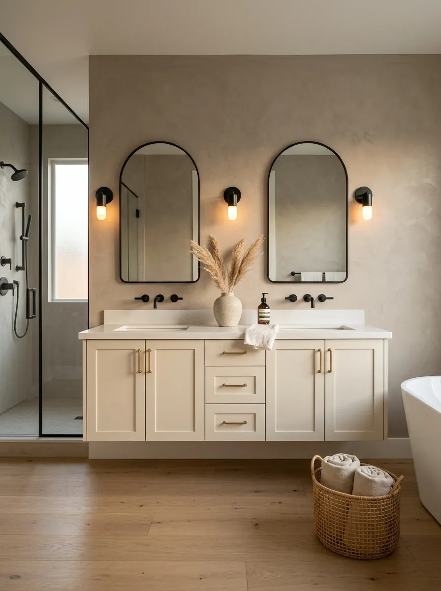 Choose a Tone-on-Tone Neutral Palette With One Dark Accent