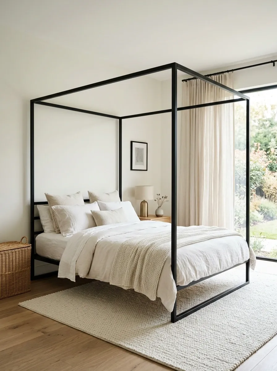 Choose Black Metal for a Sharper, More Modern Bedroom