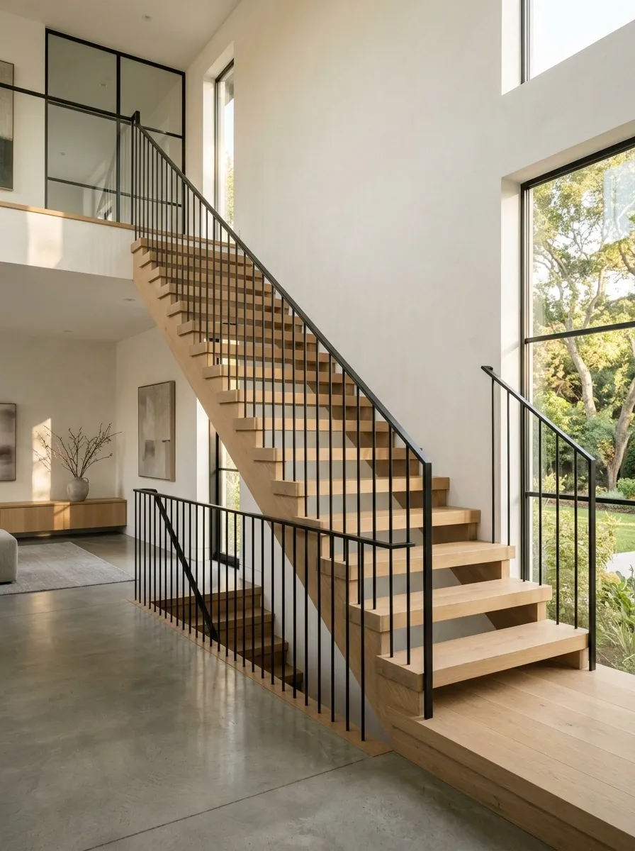 Choose Slim Black Railings for a Clean Modern Look