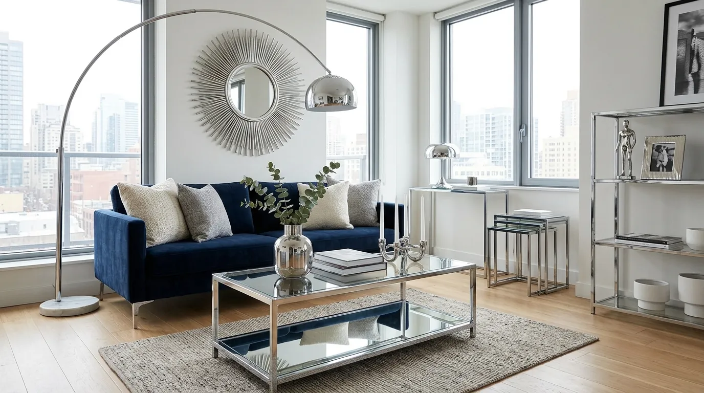 Chrome Home Decor Ideas That Make Shiny Metal Feel Warm, Modern, and Intentional