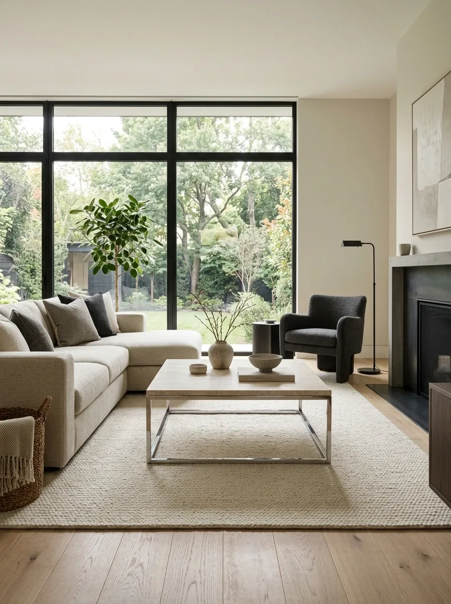 Combine Chrome With Stone for a Cleaner Luxury Look