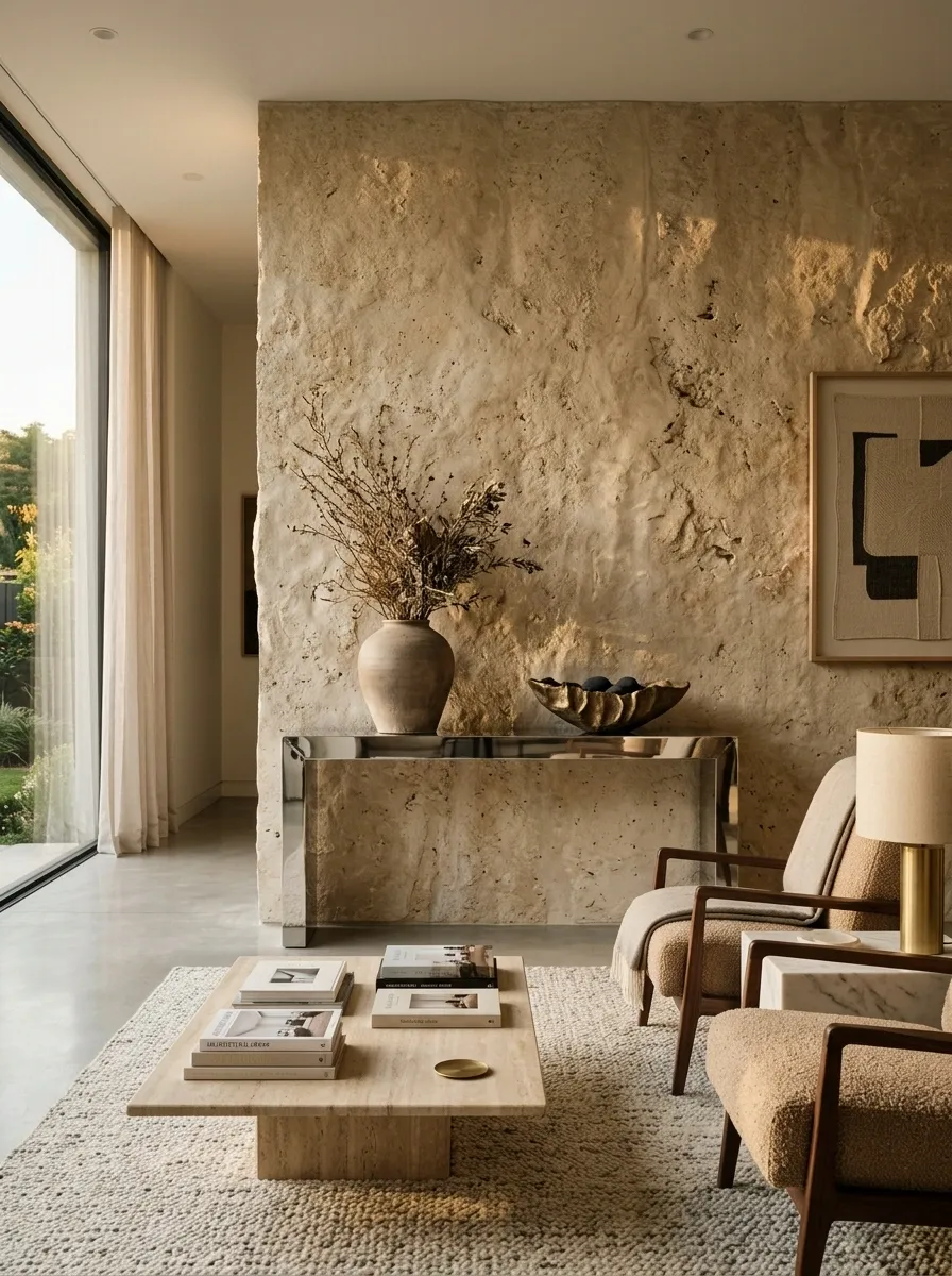 Combine Chrome With Stone for a More Architectural Look