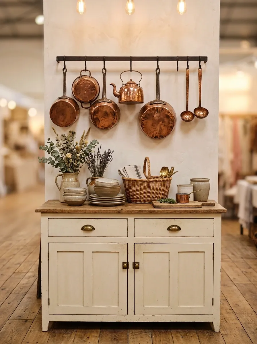 Copper and Cream Kitchen Display