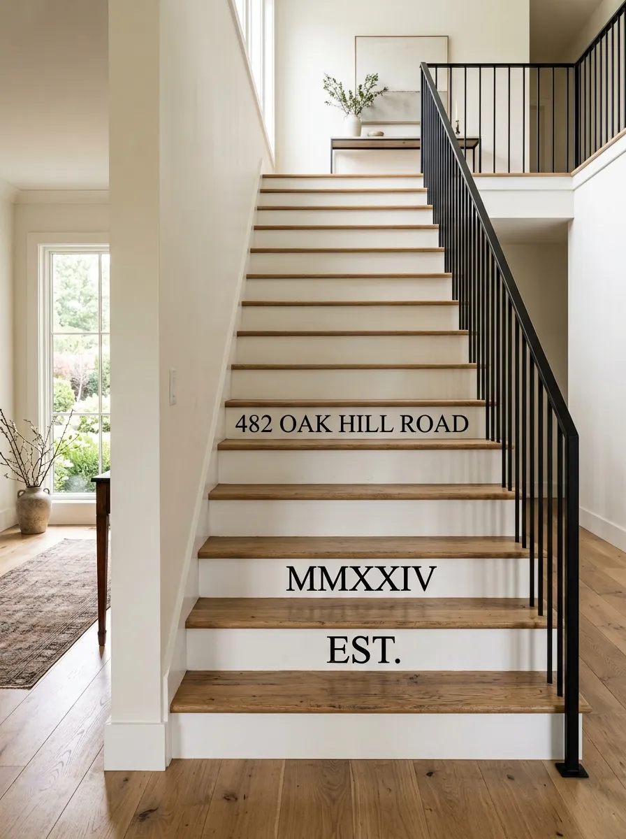 Countdown House Numbers on Risers