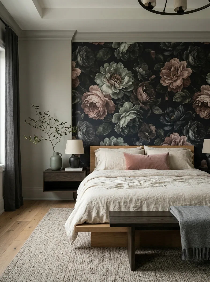 Cover One Wall With Oversized Moody Blooms