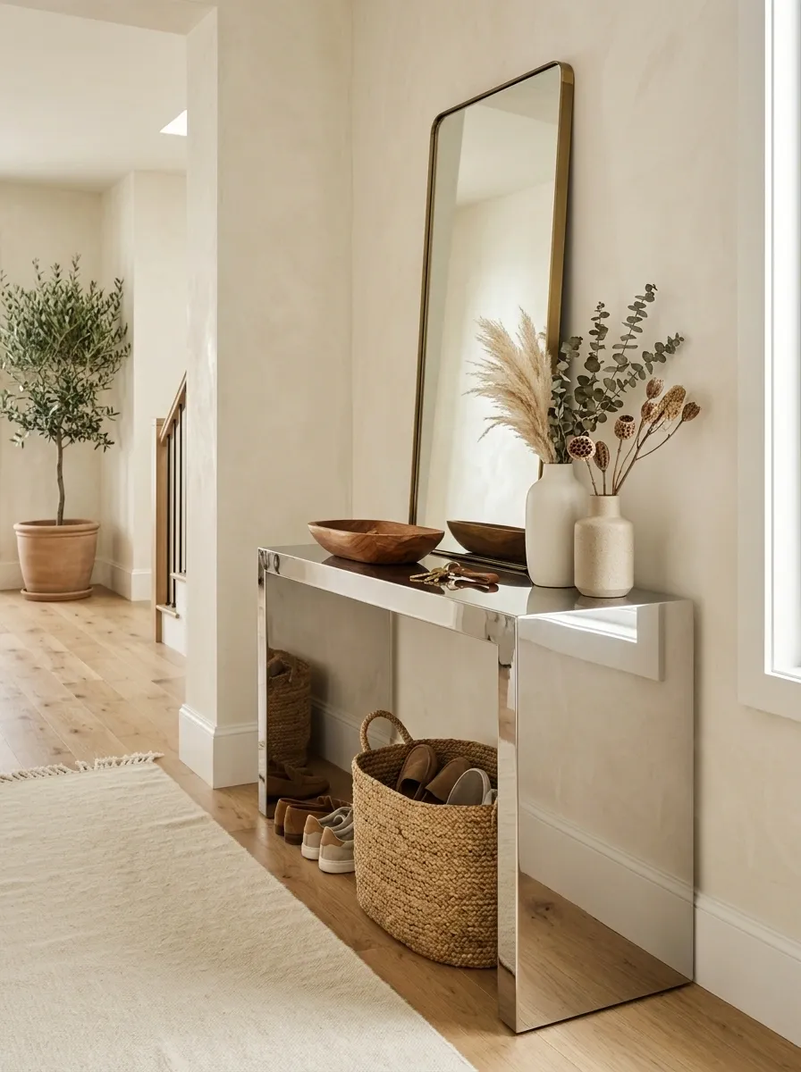 Create a Chrome Entryway With One Reflective Hero Piece