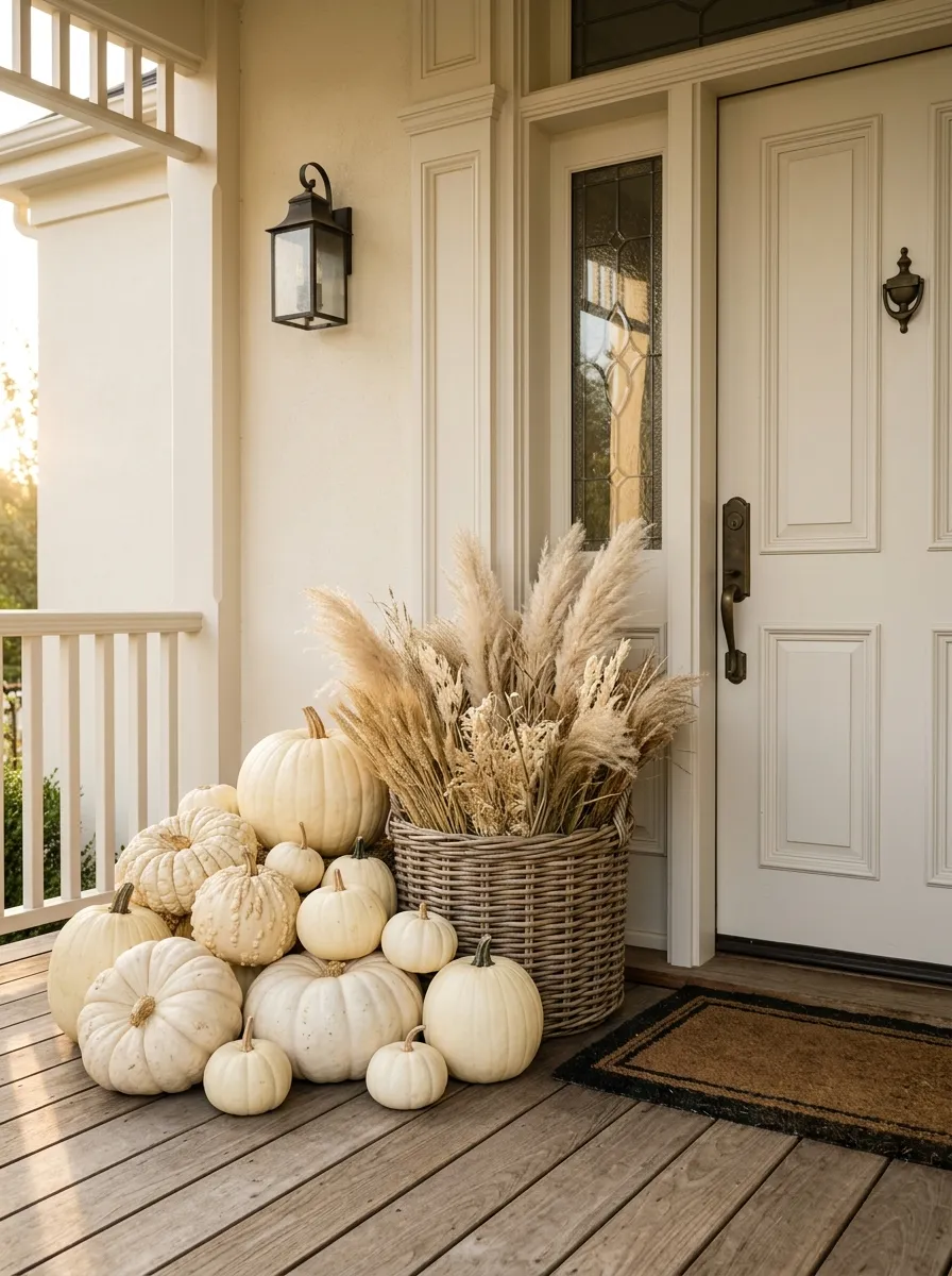 Create a Monochromatic Pumpkin Display