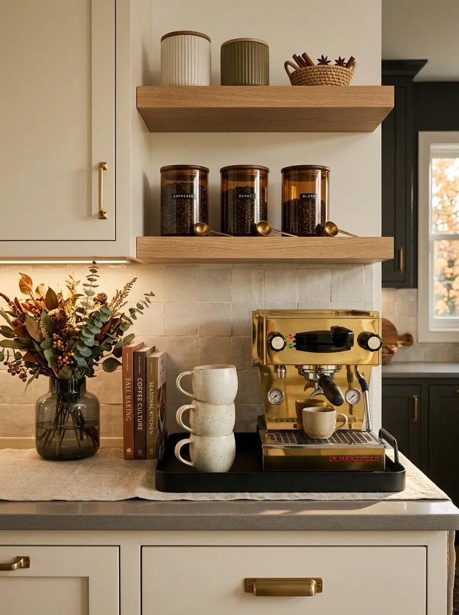 Create a Moody Fall Coffee Station With Deeper Tones