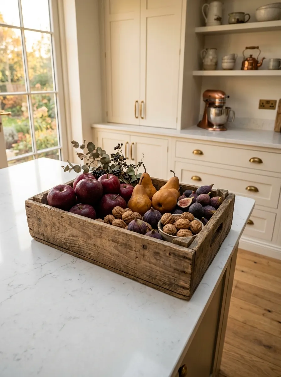 Display Harvest Fruits in Wooden Crates
