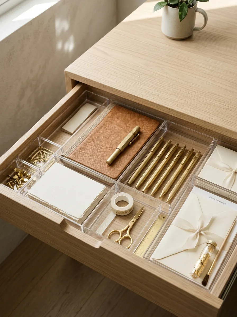 Divide Shallow Drawers with Acrylic Trays