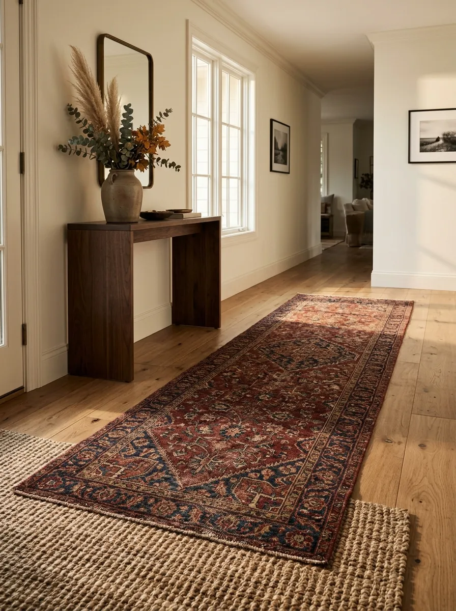 Drape a Plaid Runner Off-Center