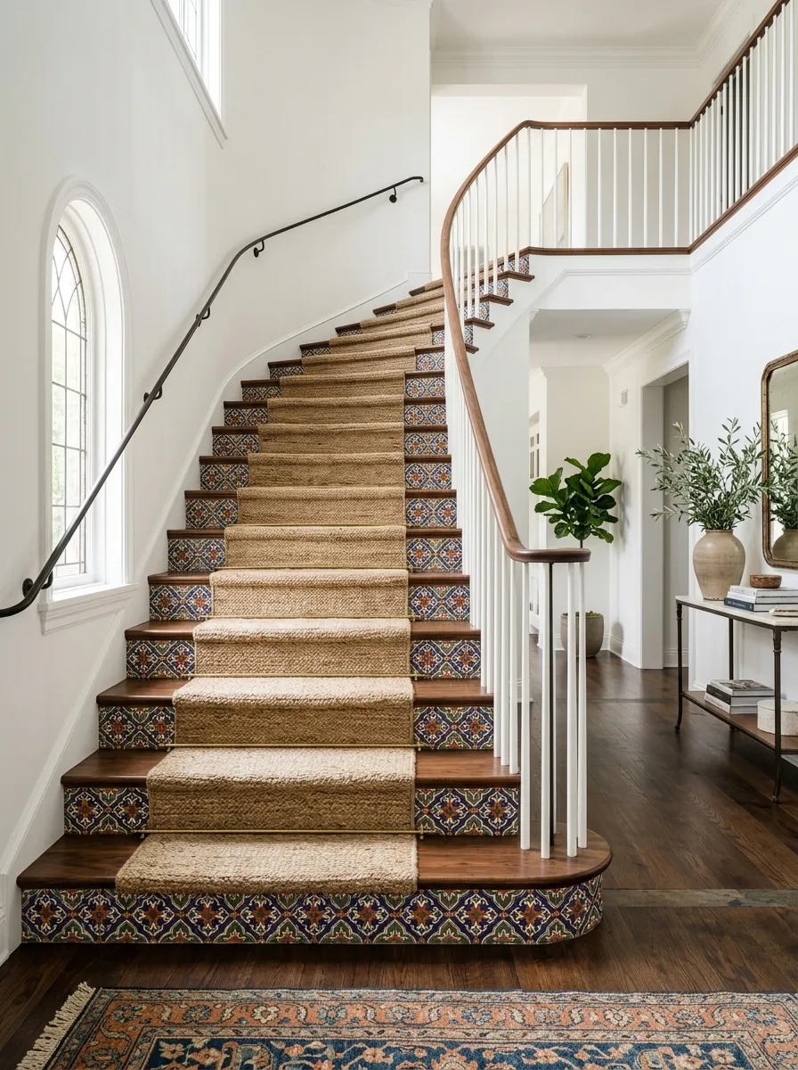 Encaustic Tile Decal Risers