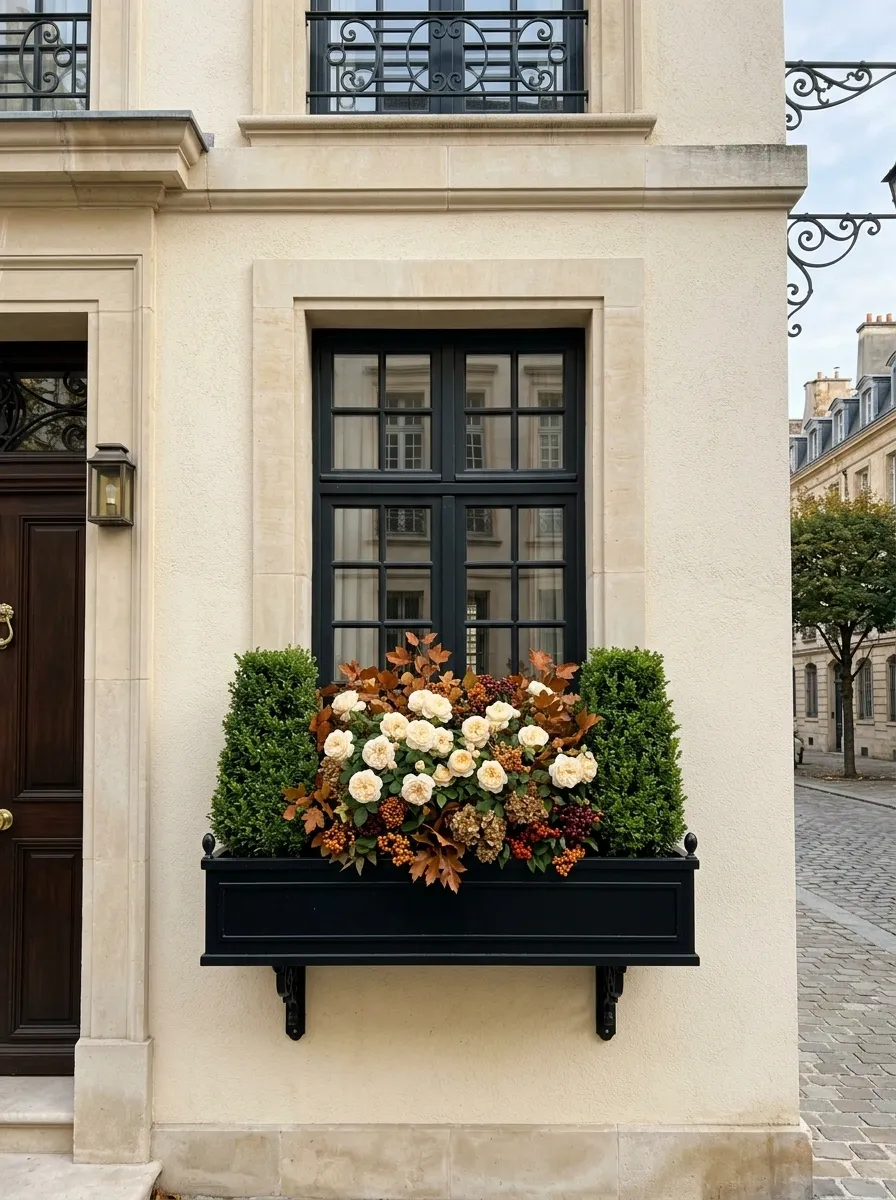 European Townhouse Style With Clipped Greenery