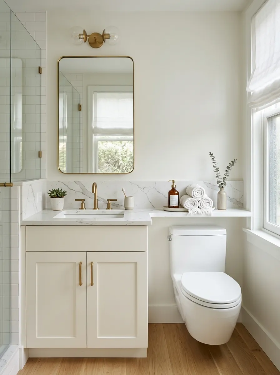 Extend Your Countertop Right Over the Toilet Tank