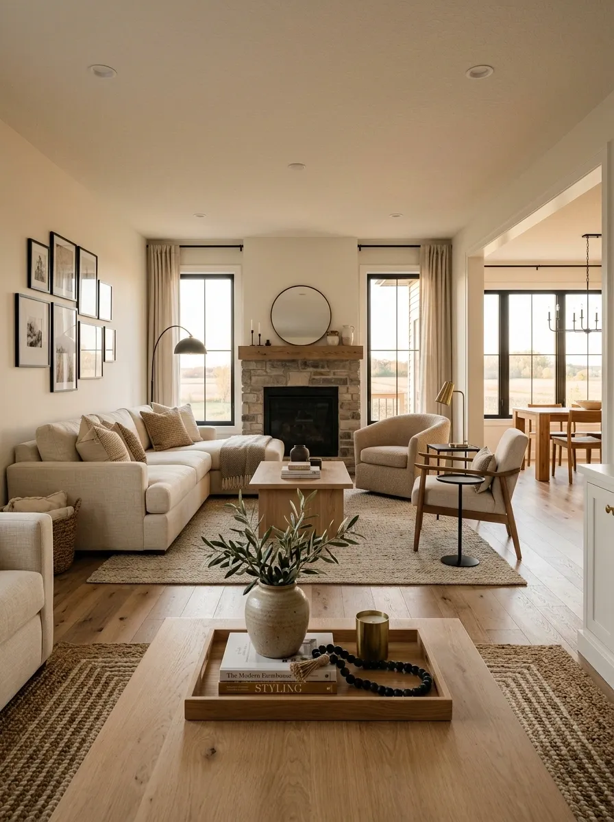 Finish Rooms With Small Black, Brass, or Wood Details