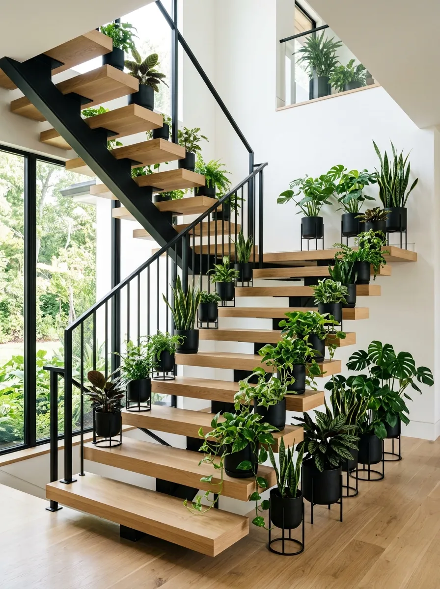 Finish With A Cohesive Plant Stand Style Across Every Level