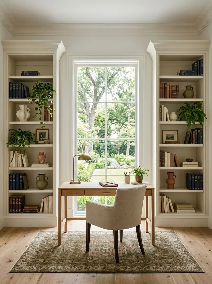 Flank the Main Window with Symmetrical Shelving