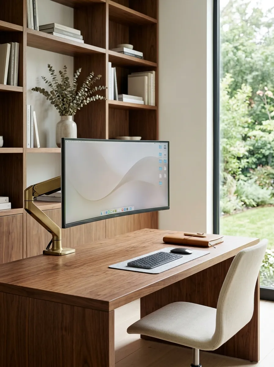 Float the Monitor Off the Desk Surface