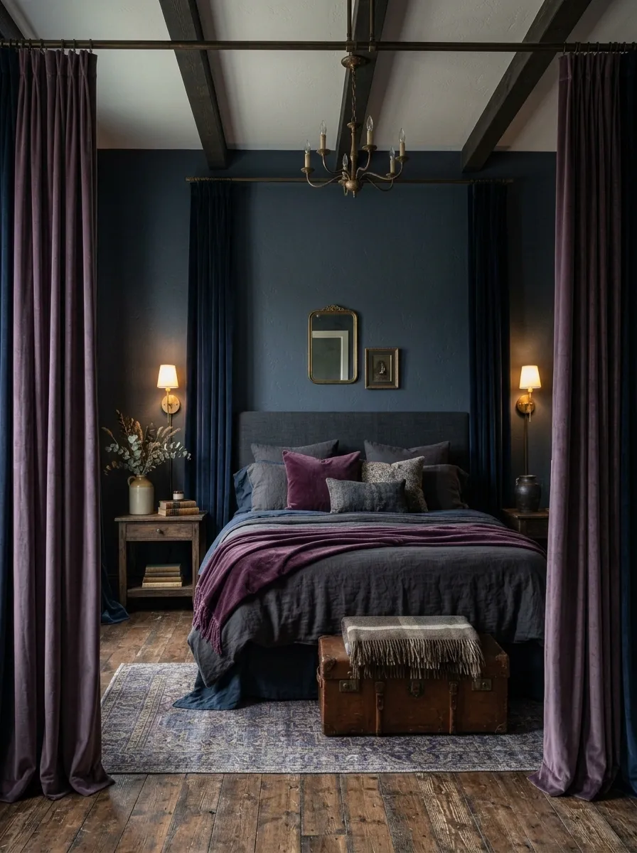 Frame the Bed With Floor-Length Drapes