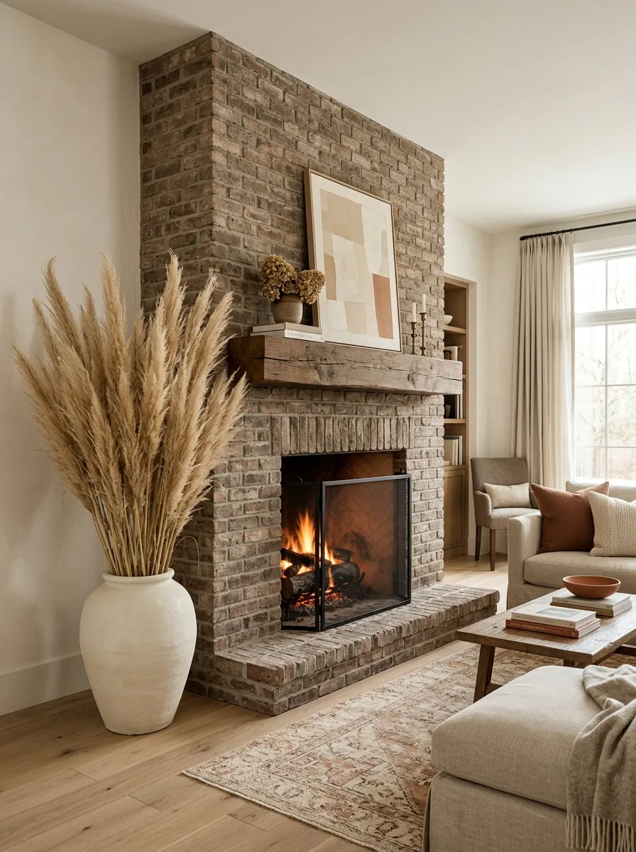 Frame the Hearth with Overtall Feather Reed Grass