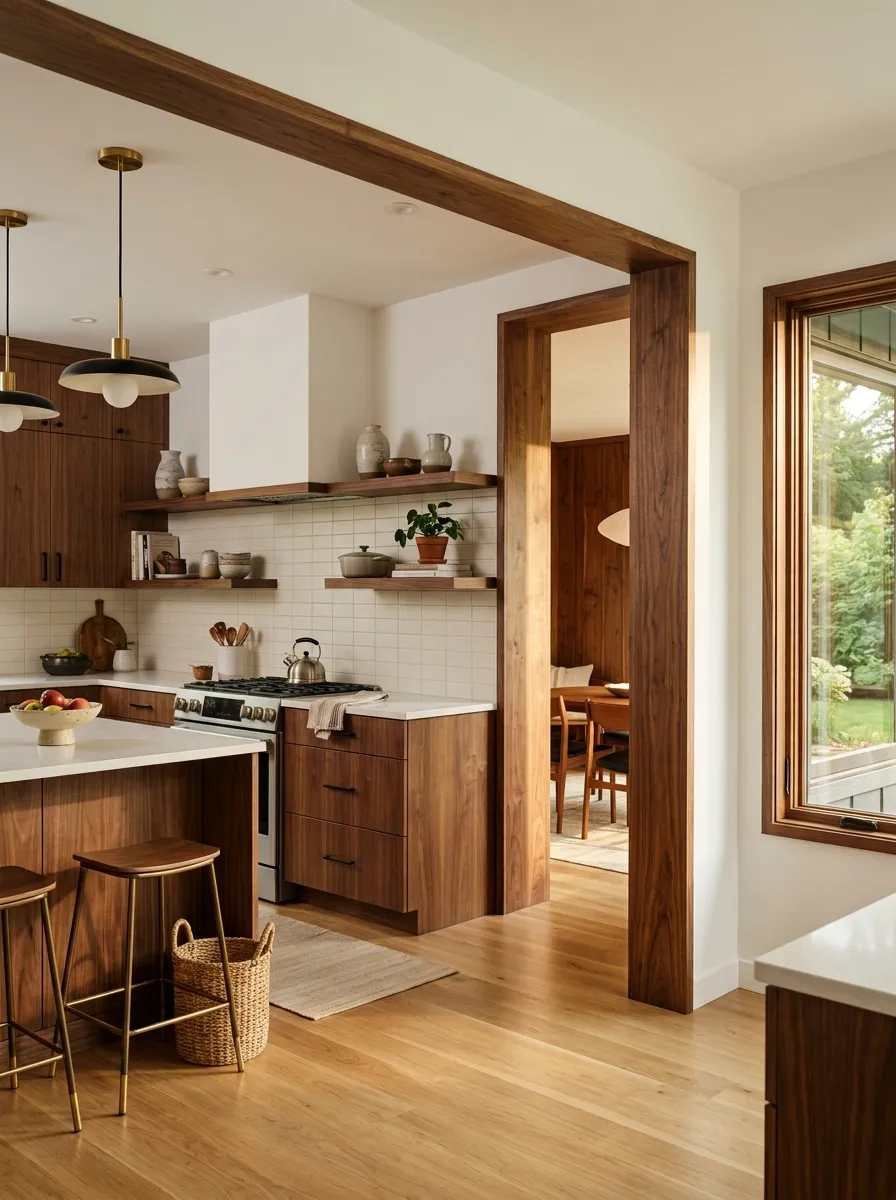 Frame the Kitchen With Simple Wood Details