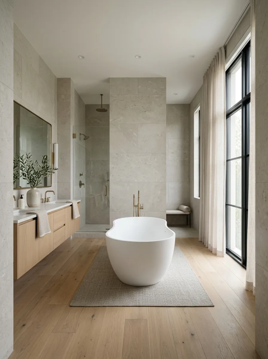 Freestanding Tubs Become Sculptural Focal Points