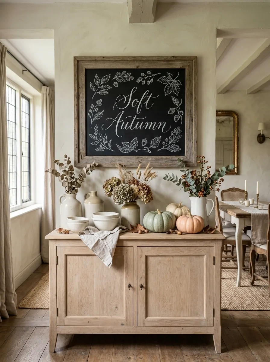 French Country Fall Chalkboard Composition