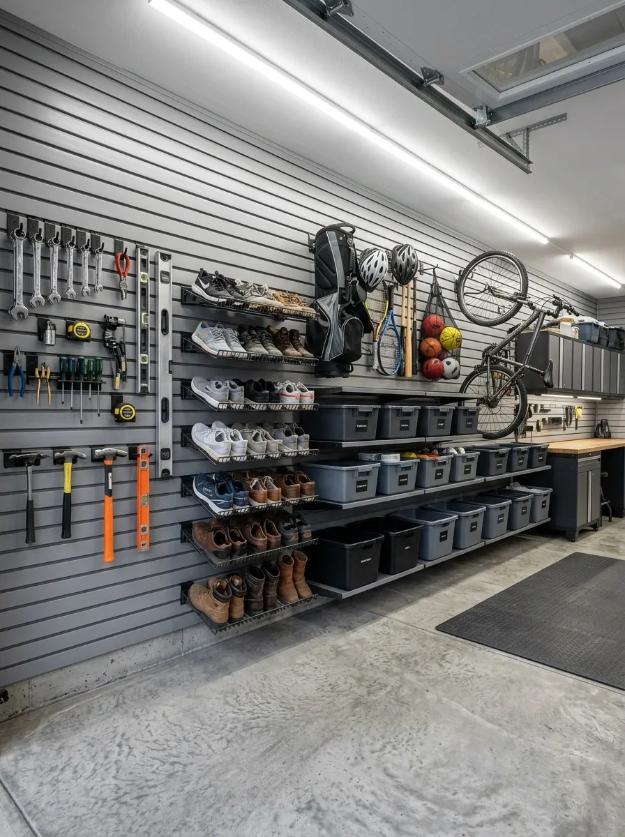 Garage Slat Wall System