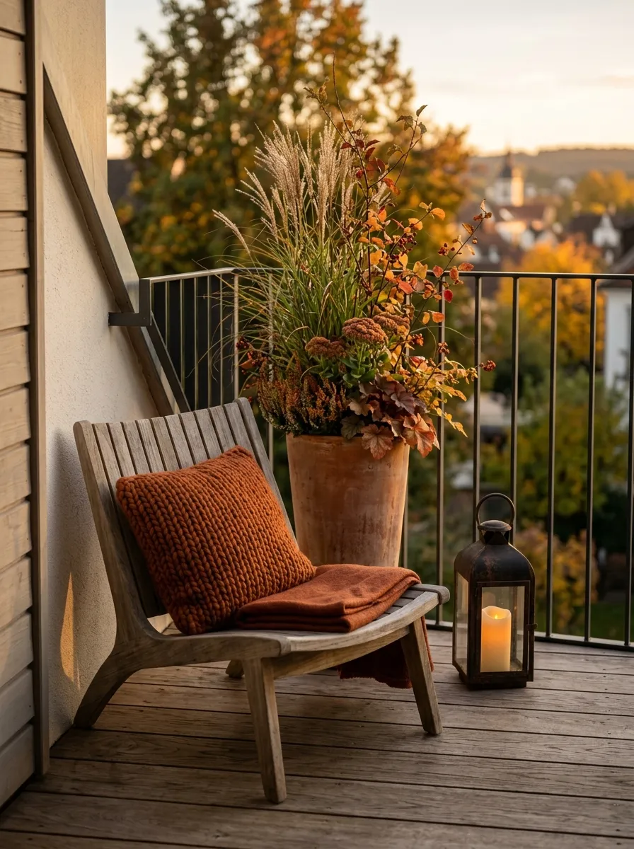 Give a Small Balcony One Fall Focal Corner