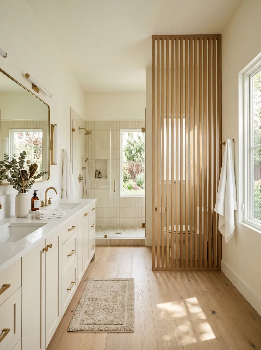 Give the Toilet Area Enough Privacy Without Building a Cave