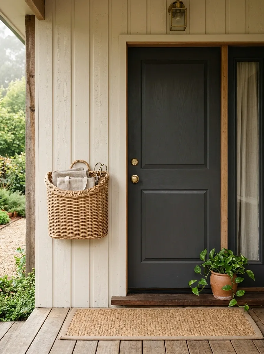 Hang a Simple Basket for Porch-Friendly Storage