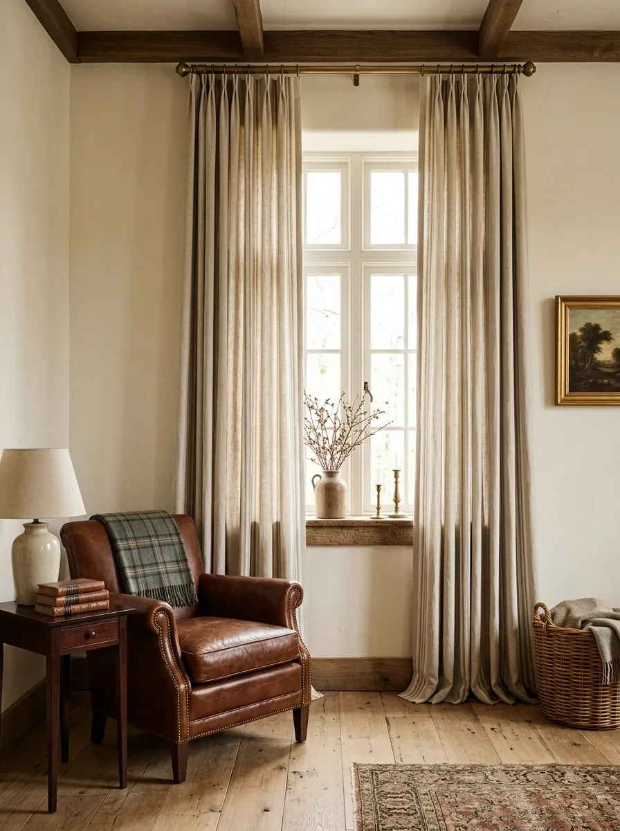 Hang Full-Length Curtains Higher Than the Window