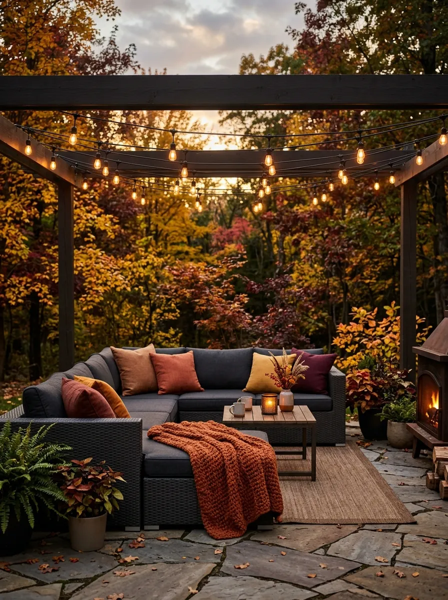 Hang Warm String Lights Above the Main Seating Zone