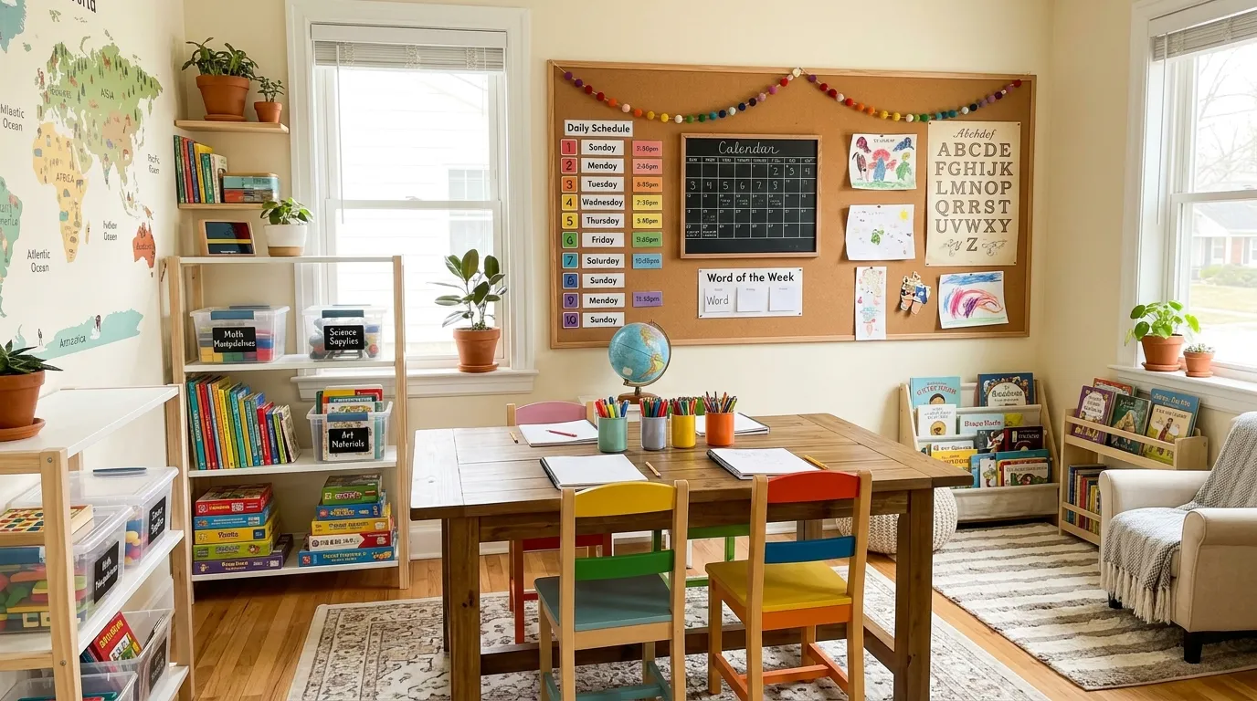 Homeschool Room Ideas That Make Learning Easier and the Room Less Chaotic