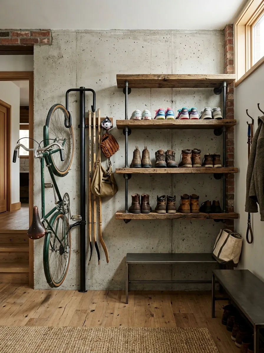 Industrial Pipe Shelving