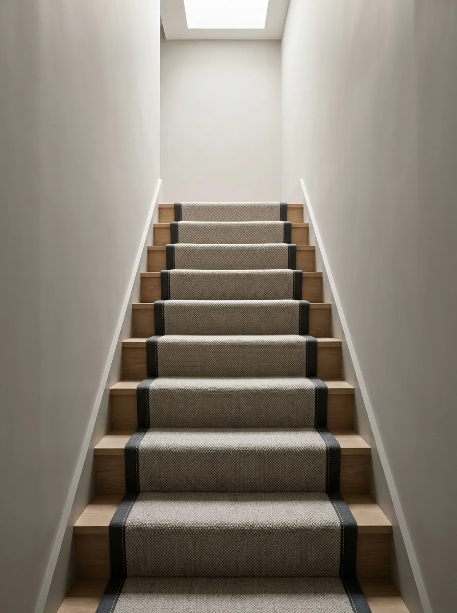 Install a Stair Runner With a Contrast Binding Edge
