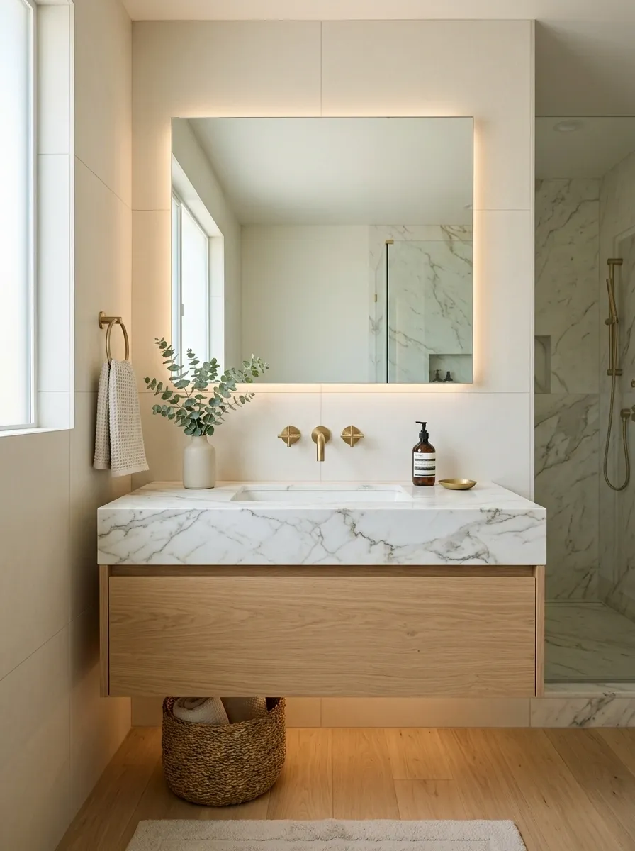 Install a Wall-Mounted Faucet for a Cleaner Vanity Wall