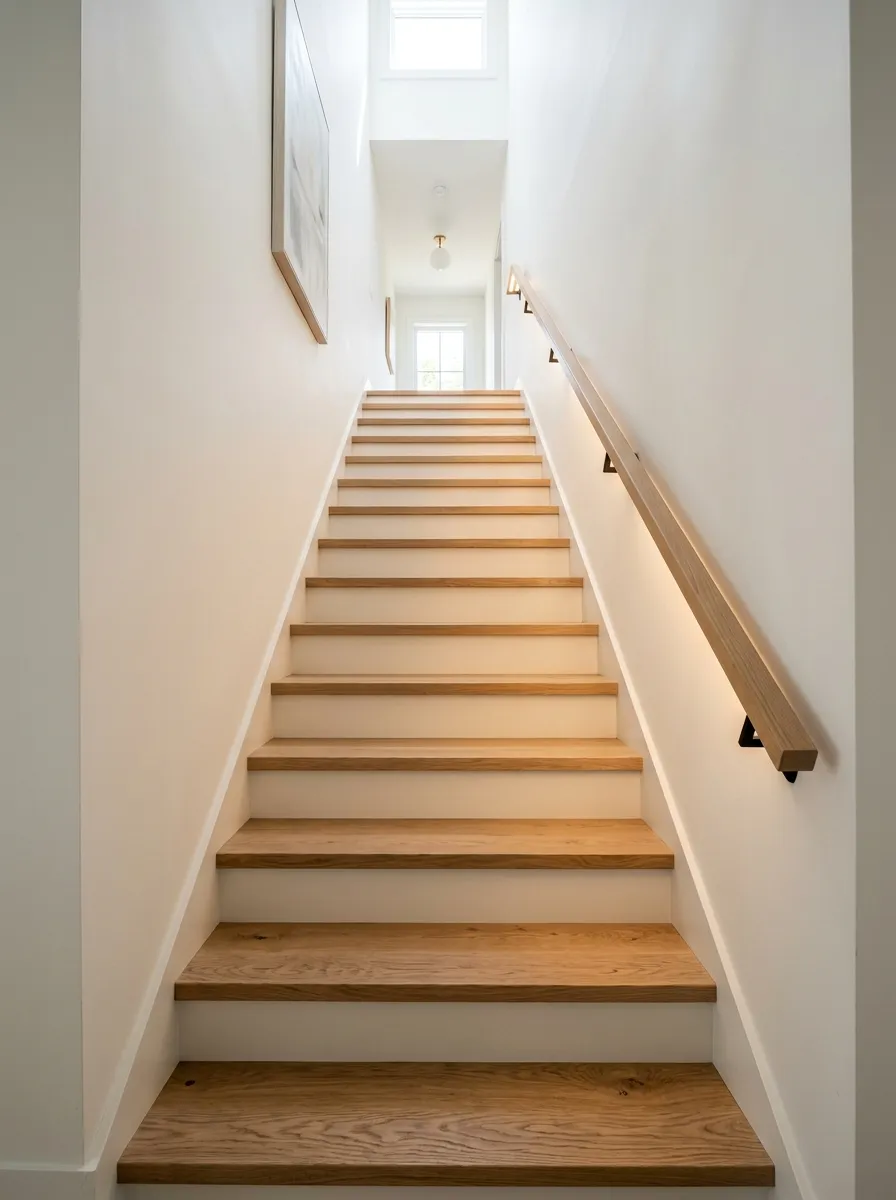 Install Rope Lighting Under the Handrail