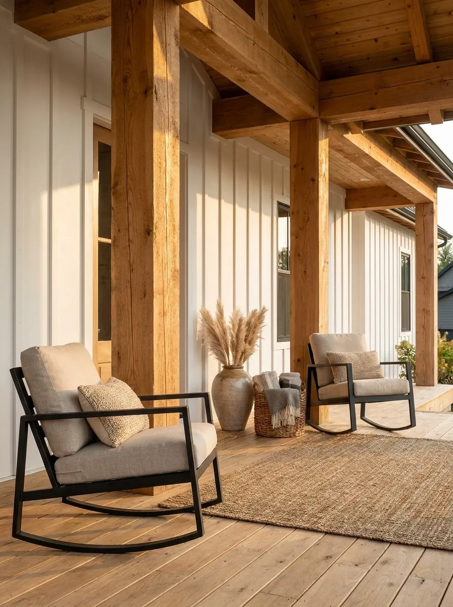 Install Thick Cedar Wrap on Support Columns