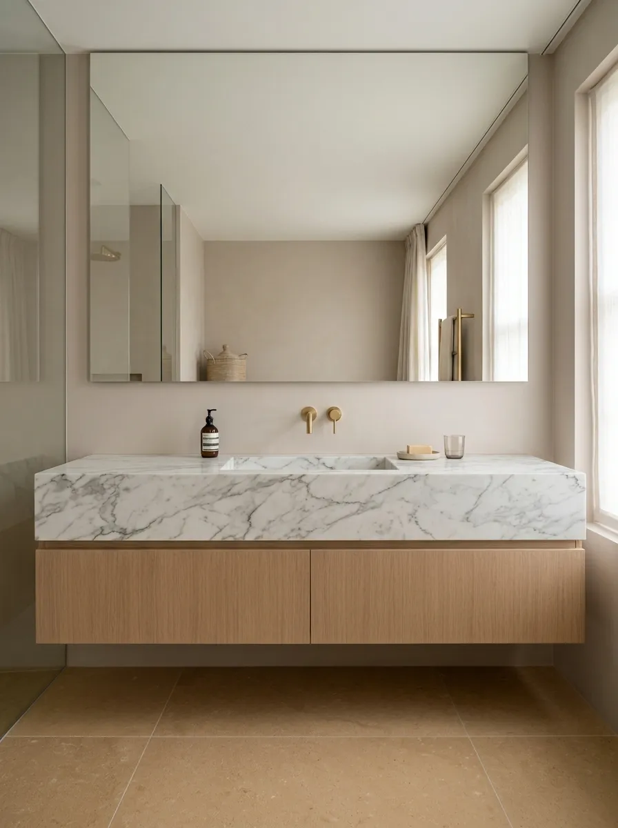 Integrated Sinks Create a Cleaner Vanity Silhouette
