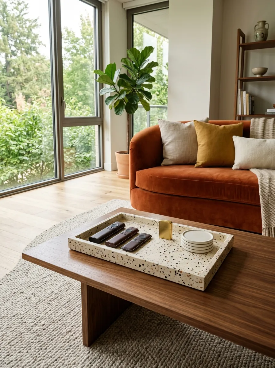 Introduce Terrazzo Trays for the Coffee Table