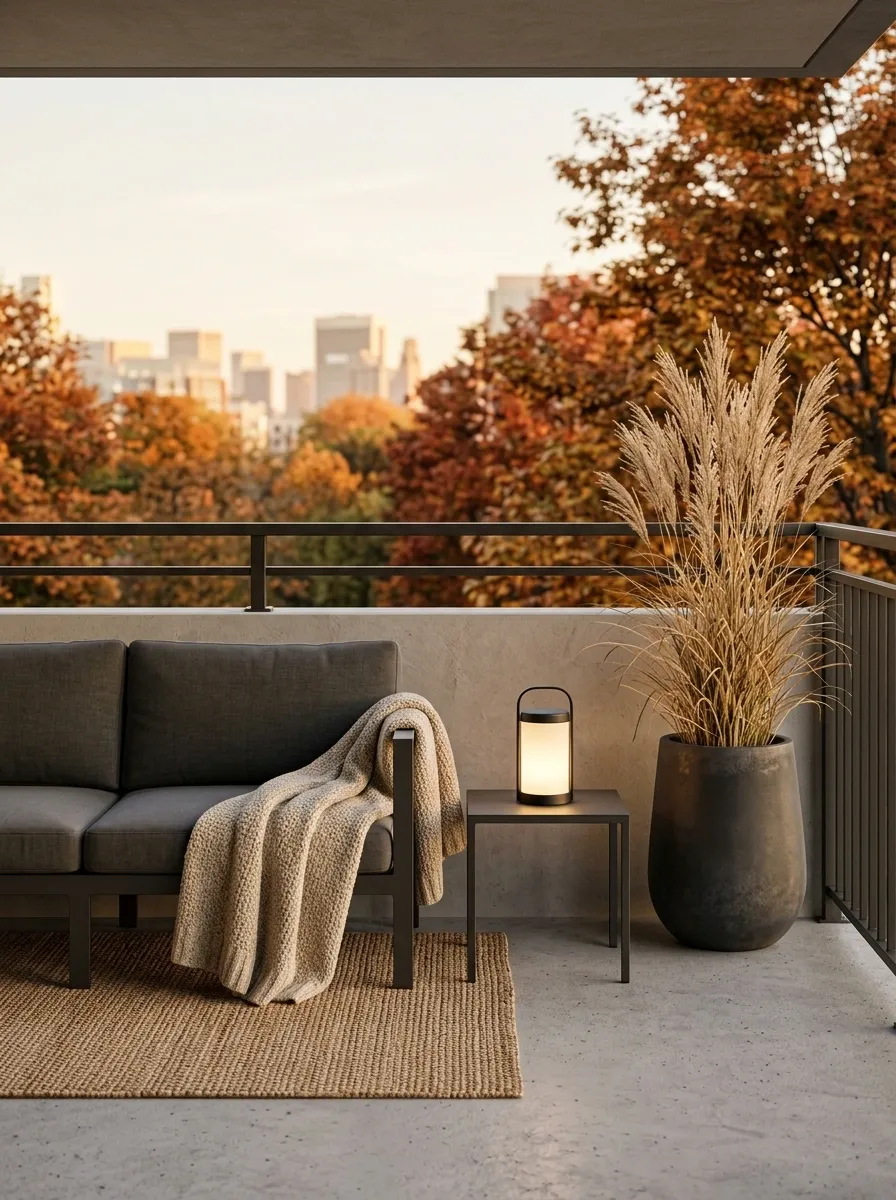 Keep a Modern Balcony Minimal With Three Fall Accents