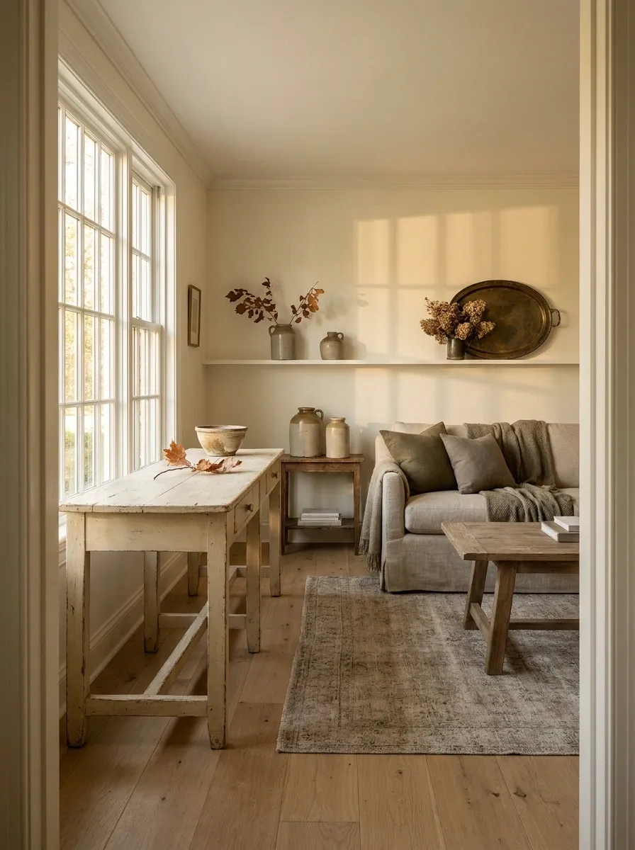 Keep One Surface Almost Empty So the Vintage Pieces Stand Out